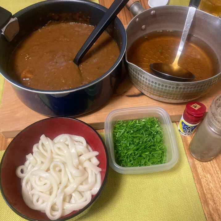 うちの麺　お好みでカレーうどん献立